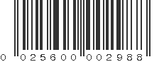 UPC 025600002988
