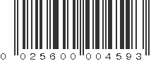 UPC 025600004593
