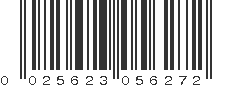 UPC 025623056272