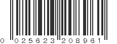 UPC 025623208961