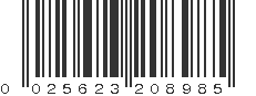 UPC 025623208985