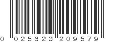 UPC 025623209579