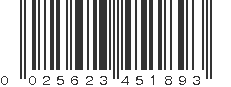 UPC 025623451893