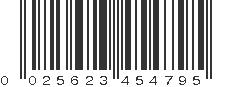 UPC 025623454795