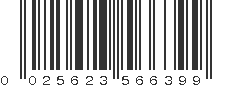 UPC 025623566399