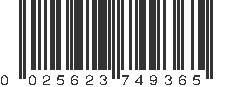 UPC 025623749365