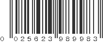 UPC 025623989983