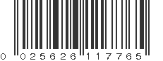 UPC 025626117765