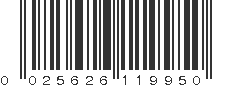 UPC 025626119950