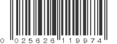 UPC 025626119974