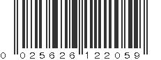 UPC 025626122059