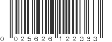 UPC 025626122363