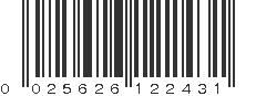 UPC 025626122431