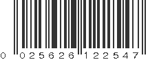 UPC 025626122547