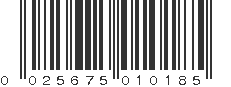 UPC 025675010185