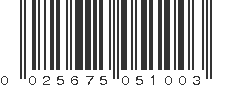 UPC 025675051003