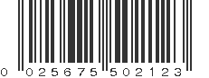 UPC 025675502123