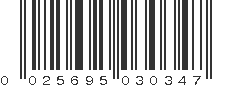 UPC 025695030347