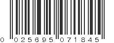 UPC 025695071845