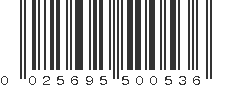 UPC 025695500536