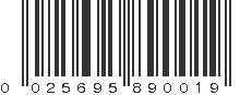 UPC 025695890019