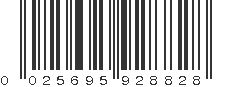 UPC 025695928828