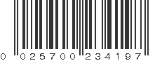 UPC 025700234197