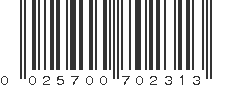 UPC 025700702313