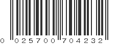 UPC 025700704232