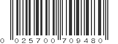 UPC 025700709480