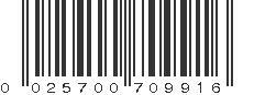 UPC 025700709916