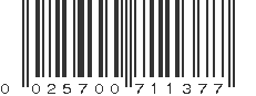 UPC 025700711377