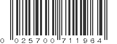 UPC 025700711964