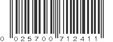 UPC 025700712411