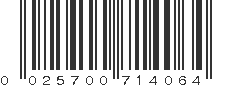 UPC 025700714064