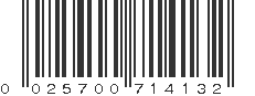 UPC 025700714132