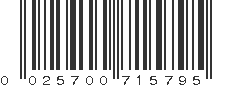 UPC 025700715795