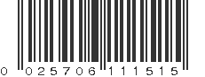 UPC 025706111515