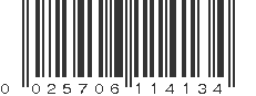 UPC 025706114134