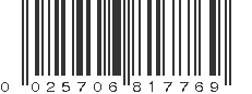 UPC 025706817769