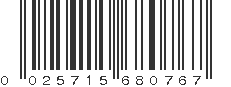 UPC 025715680767