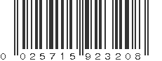 UPC 025715923208