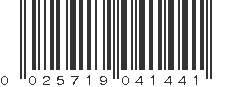 UPC 025719041441