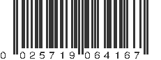 UPC 025719064167