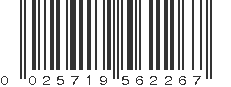 UPC 025719562267