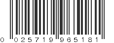 UPC 025719965181