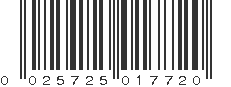 UPC 025725017720