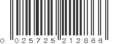 UPC 025725212866