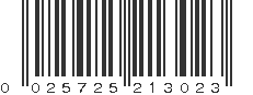 UPC 025725213023