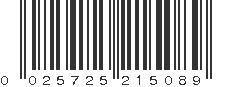 UPC 025725215089